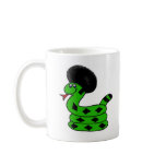 snake green afro double Mug