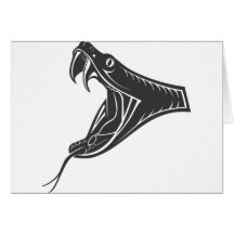 snake-head-vector card