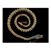 Snake necklace, 1844 postcards