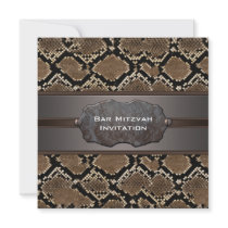 Snake Skin Brown Black Bar Mitzvah