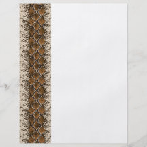 Snake skin personalized flyer