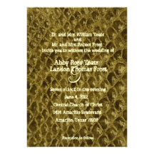 Snakeskin Wedding Invitation