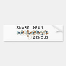Snare Drum Genius Bumper Sticker