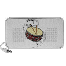 Snare Drum Notebook Speakers
