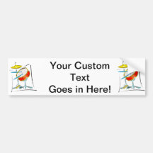Snare HiHat Sticks Percussion Drum Set image Bumper Stickers