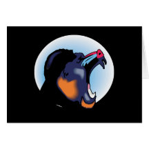 snarling baboon design cards