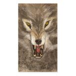 Snarling Wolf Business Card Templates