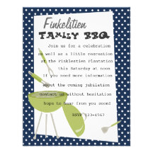 Snazzy BBQ Set Custom Invites