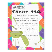 Snazzy BBQ Set Invitation