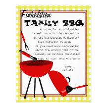 Snazzy BBQ Set Invitations
