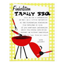 Snazzy BBQ Set Personalized Announcements