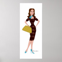 Snazzy Business Woman Poster
