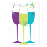 Snazzy Champagne Post Card