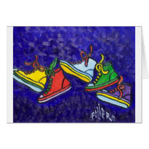 Sneakers Greeting Cards
