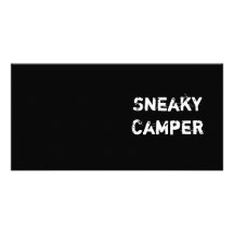 Sneaky Camper. Gamer Photo Card