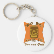 Sneaky Tiki Bar and Grill Keychain