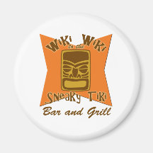 Sneaky Tiki Bar and Grill Magnet