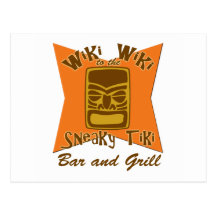 Sneaky Tiki Bar and Grill Post Card