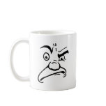 Sneering Cartoon Face Mugs