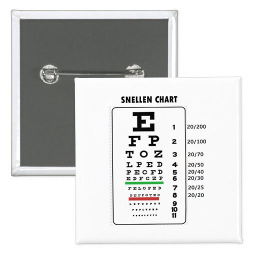 Snellen Chart (Generic Vision Chart) Buttons