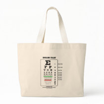 Snellen Chart (Medical Visual Acuity Testing) Tote Bag