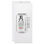 Snellen Chart (Medical Visual Acuity Testing) Rack Card