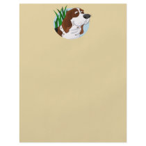 Sniffing Basset Hound Cartoon