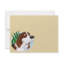 Sniffing Basset Hound Cartoon