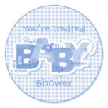 Snips & Snails Baby Shower Sticker