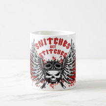 Snitches Get Stitches Mug