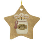 Snoheads Snowmen Christmas Star Ornament