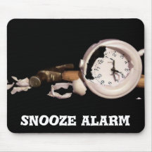 snooze alarm mousepad