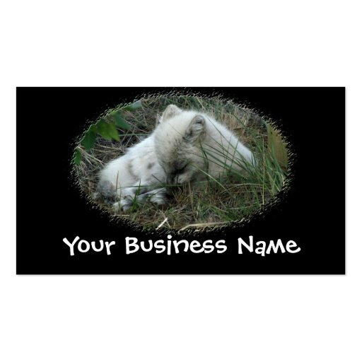 Snoozing Fox Business Card