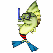 Snorkelling Fish Photo Cutout