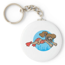 Snorkelling Girl keychains