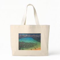 Snorklers at Hanauma Bay, Oahu, Hawaii Tote Bag