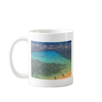 Snorklers at Hanauma Bay, Oahu, Hawaii Mug