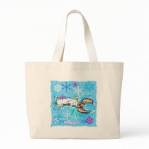 Snow Angel Tote Bags