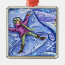 Snow Angel Christmas Ornament