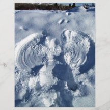 Snow angel custom flyer
