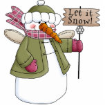 Snow Angel Let it Snow Ornament Photo Cutout