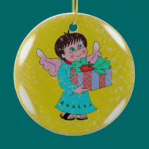 SNOW ANGEL ORNAMENT GLOBE ornaments