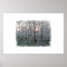 Snow at Dawn Poster