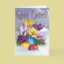 Snow at Easter cards