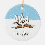 Snow Beagle Christmas Ornaments