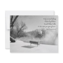 Snow Bench in Silence Custom Announcements
