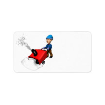 Snow Blower Address Label
