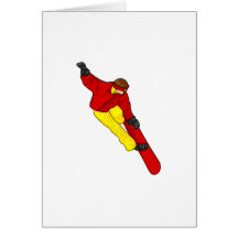 Snow Boarder Catch Air Card