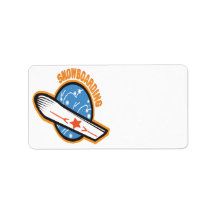 Snow Boarding 1 Labels