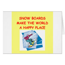 snow boards greeting card